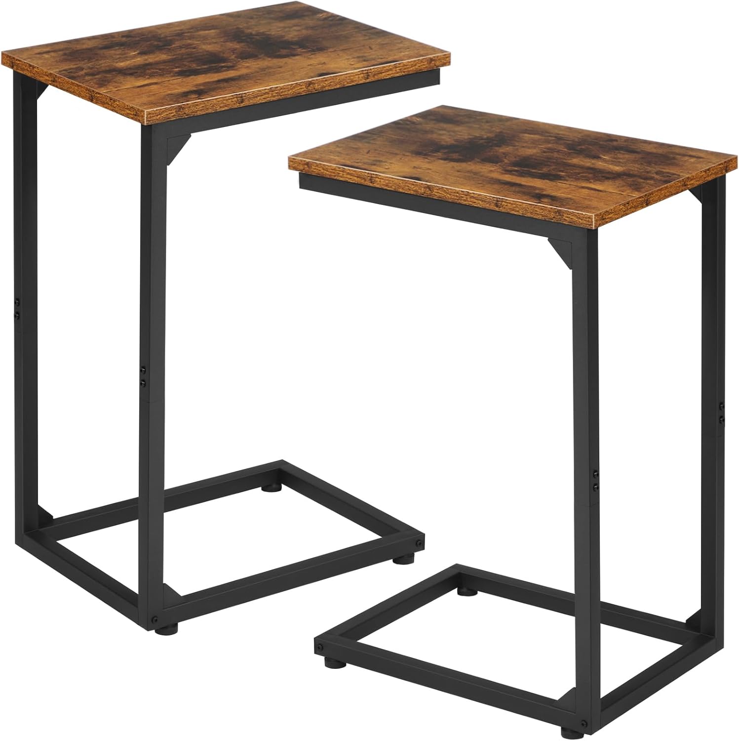 C Shaped End Table Set of 2