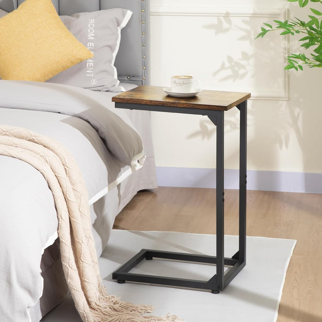 C Shaped End Table Set of 2