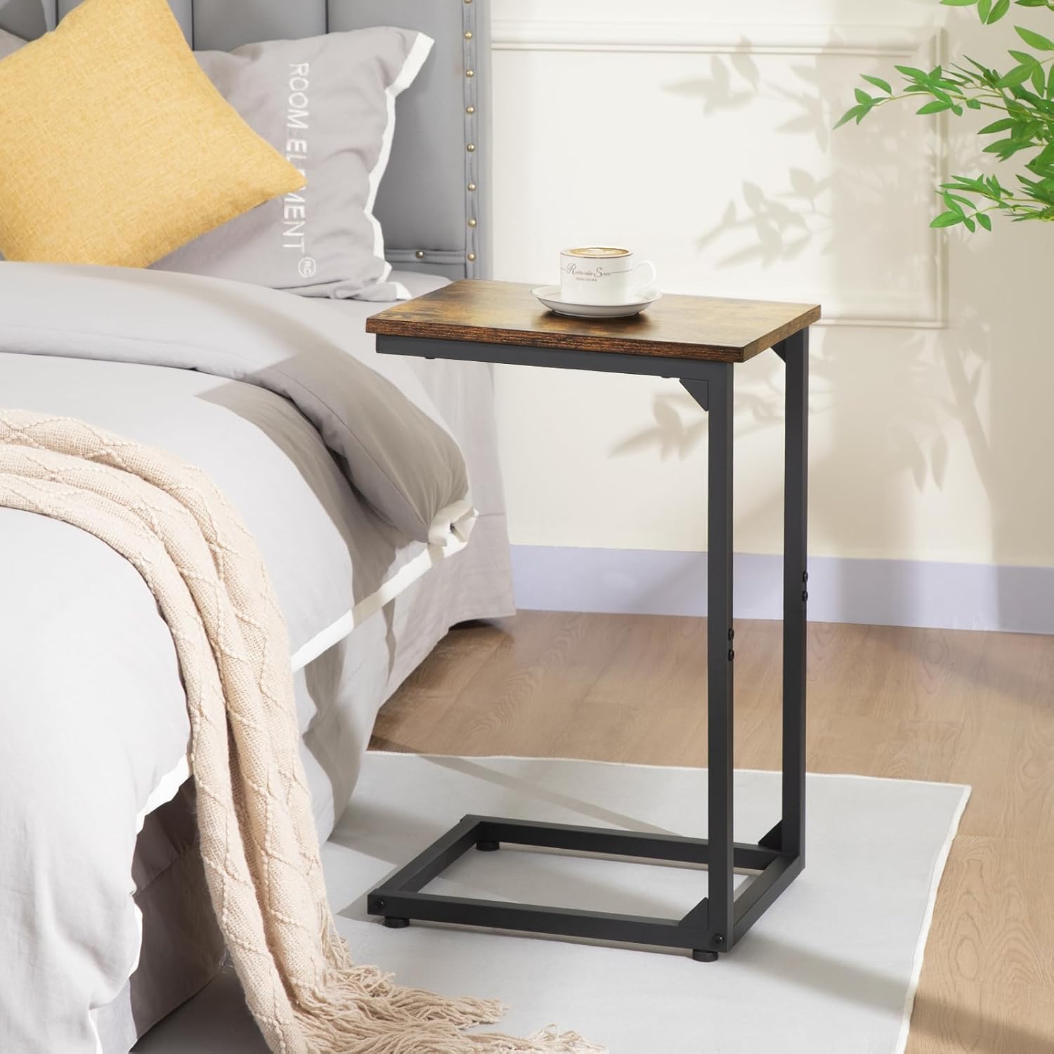 C Shaped End Table Set of 2