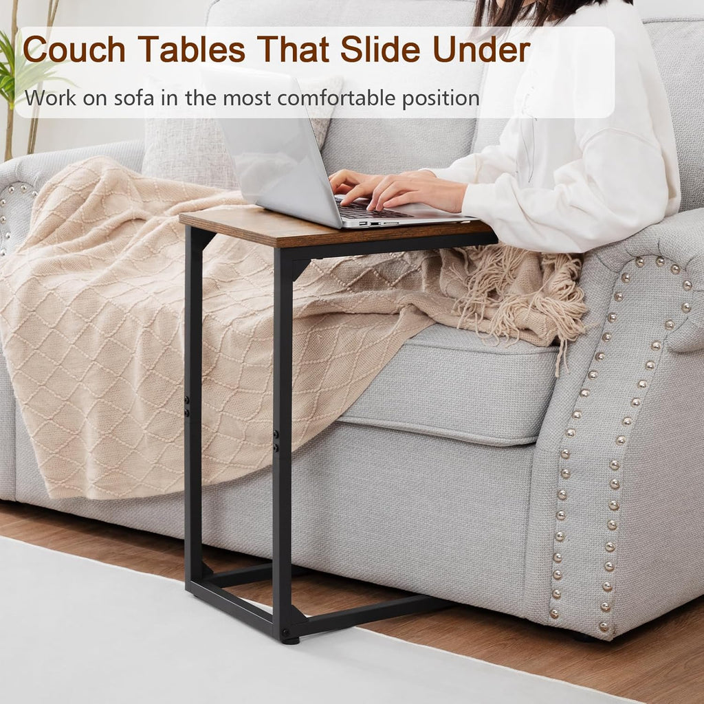 C Shaped End Table Set of 2