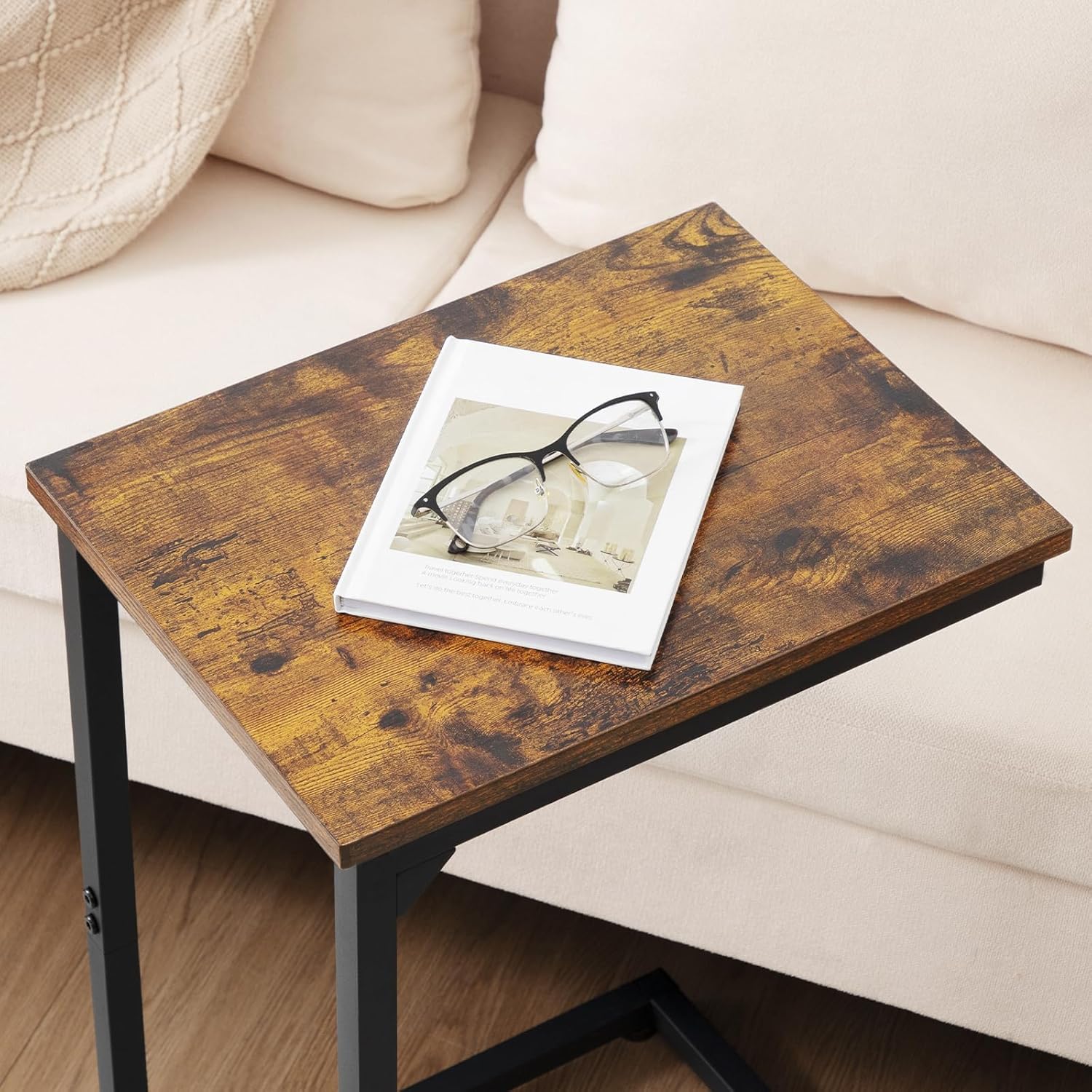 C Shaped End Table Set of 2