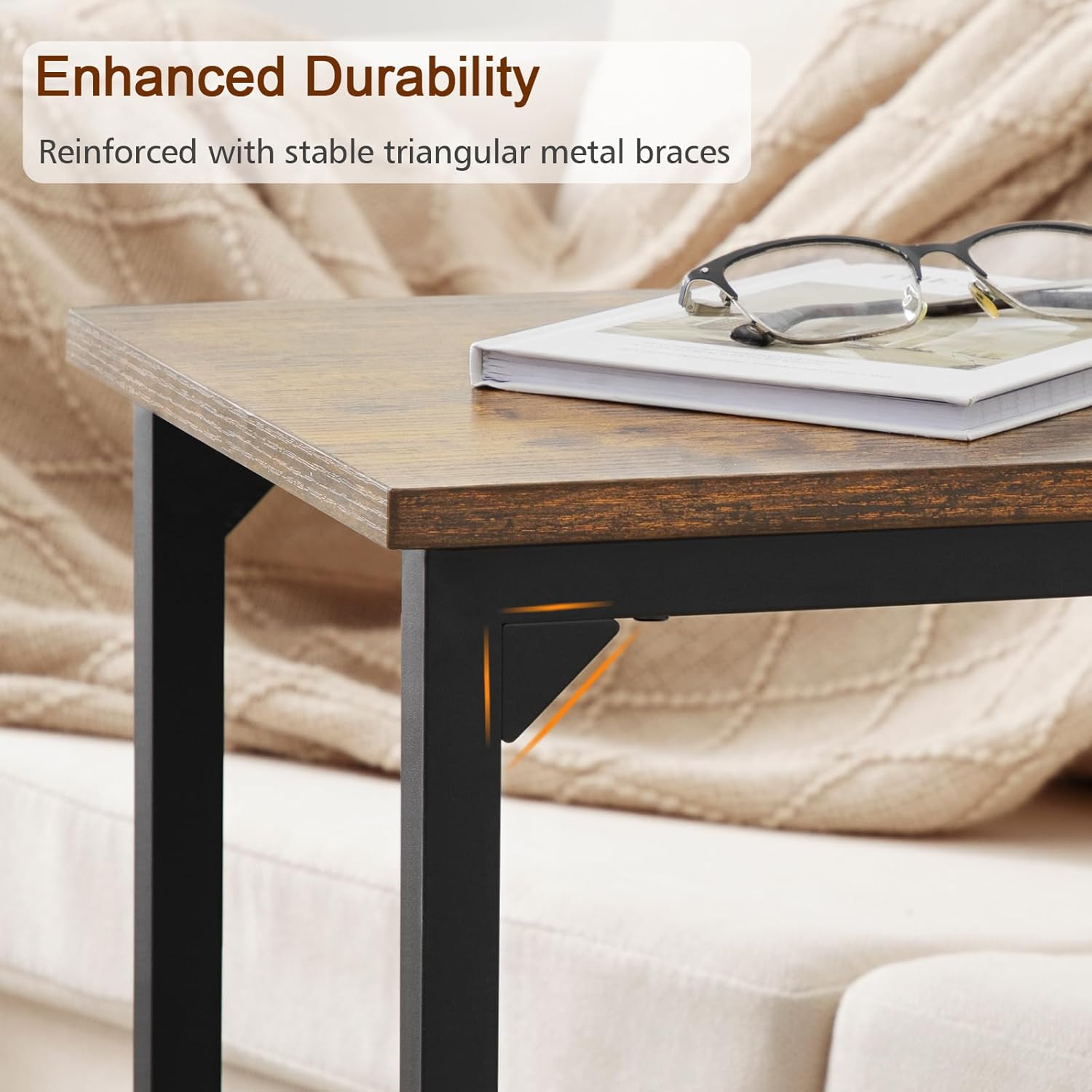 C Shaped End Table Set of 2