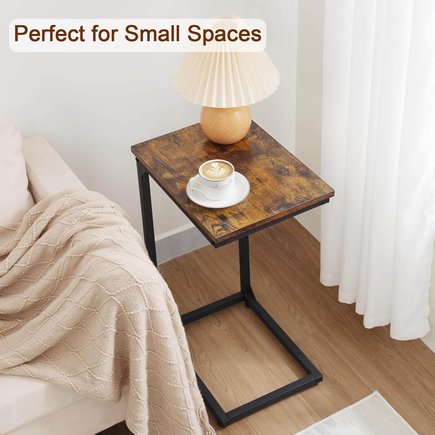 C Shaped End Table Set of 2