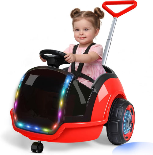 3-in-1 Electric  Ride on Push Car
