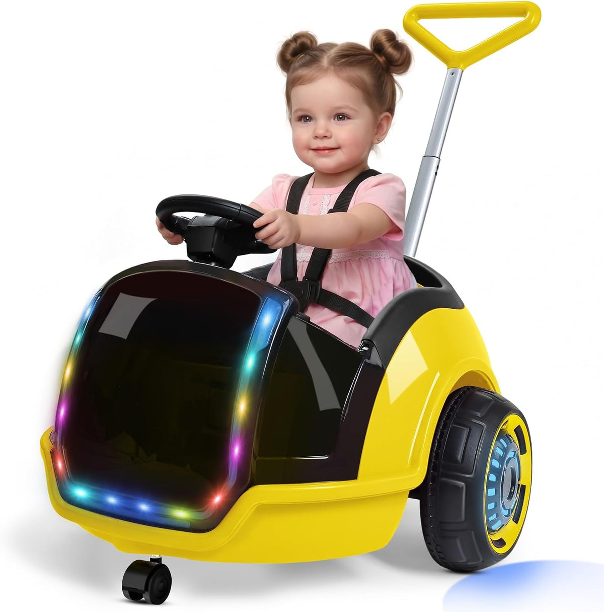 3-in-1 Electric  Ride on Push Car