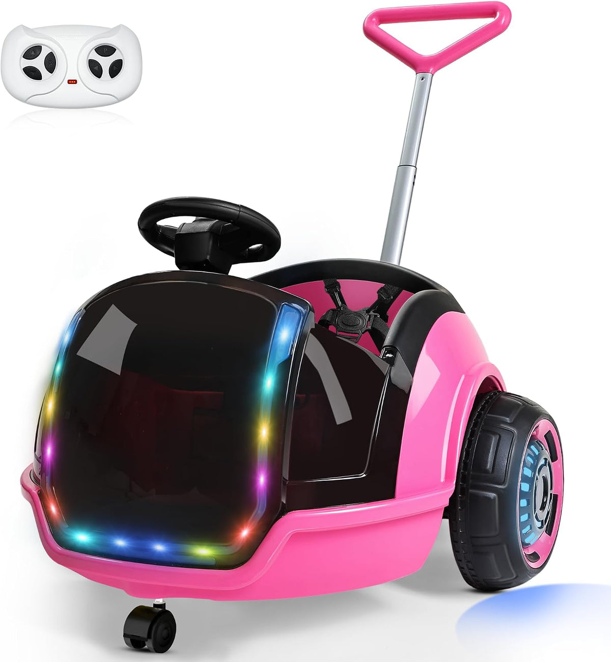 3-in-1 Electric  Ride on Push Car