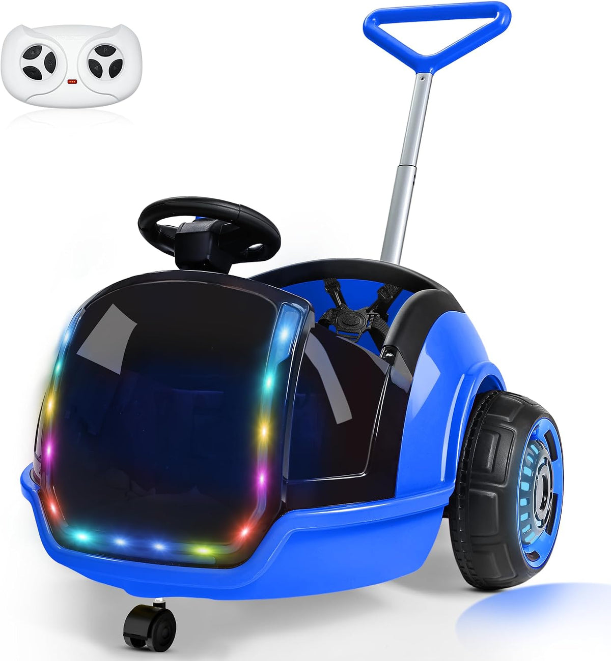3-in-1 Electric  Ride on Push Car