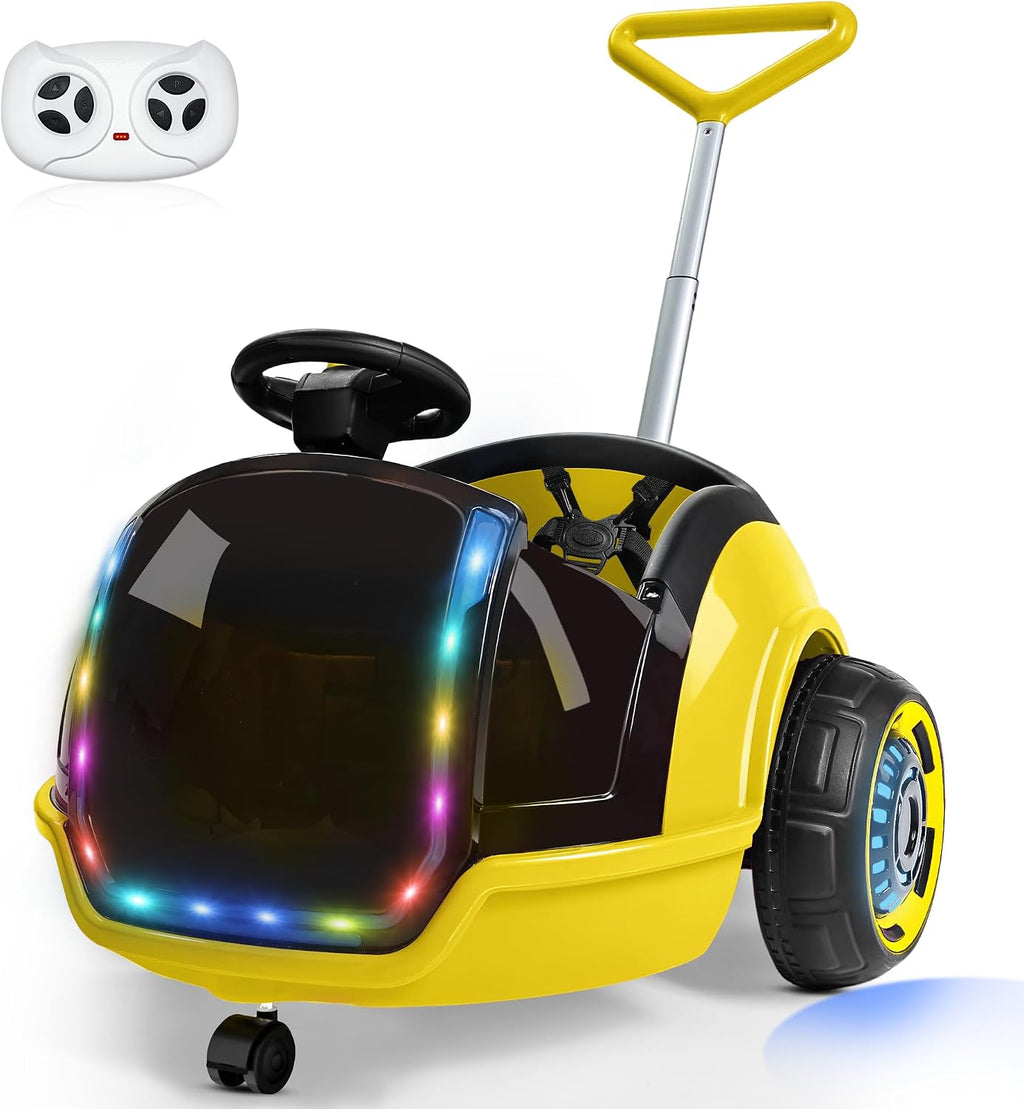 3-in-1 Electric  Ride on Push Car
