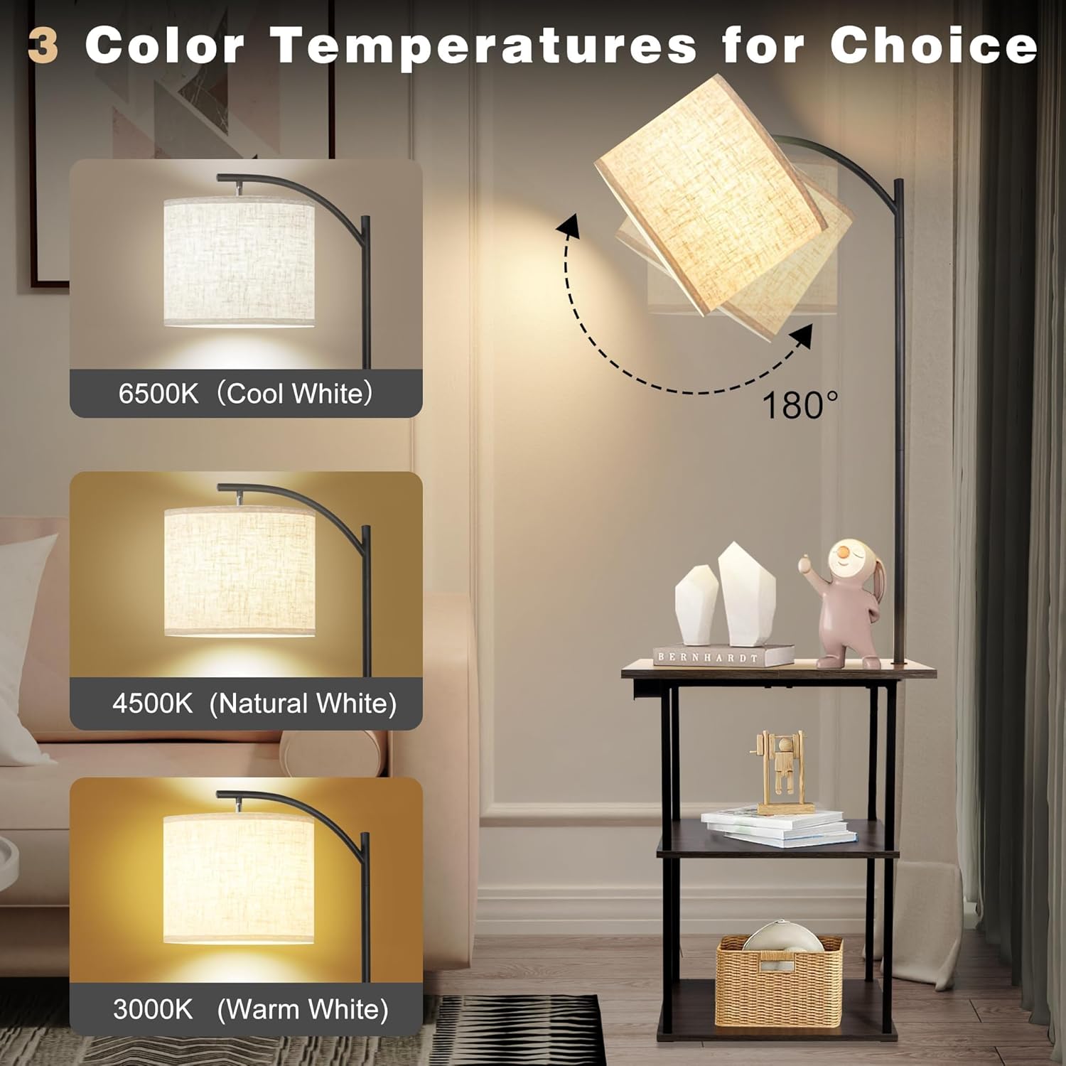 Floor Lamp with Table