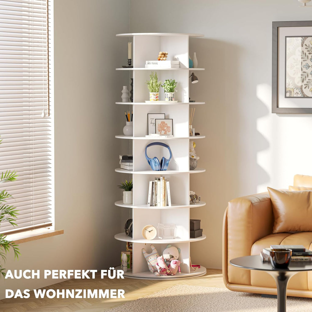 7 Tier Rotating Shoe Rack Tower