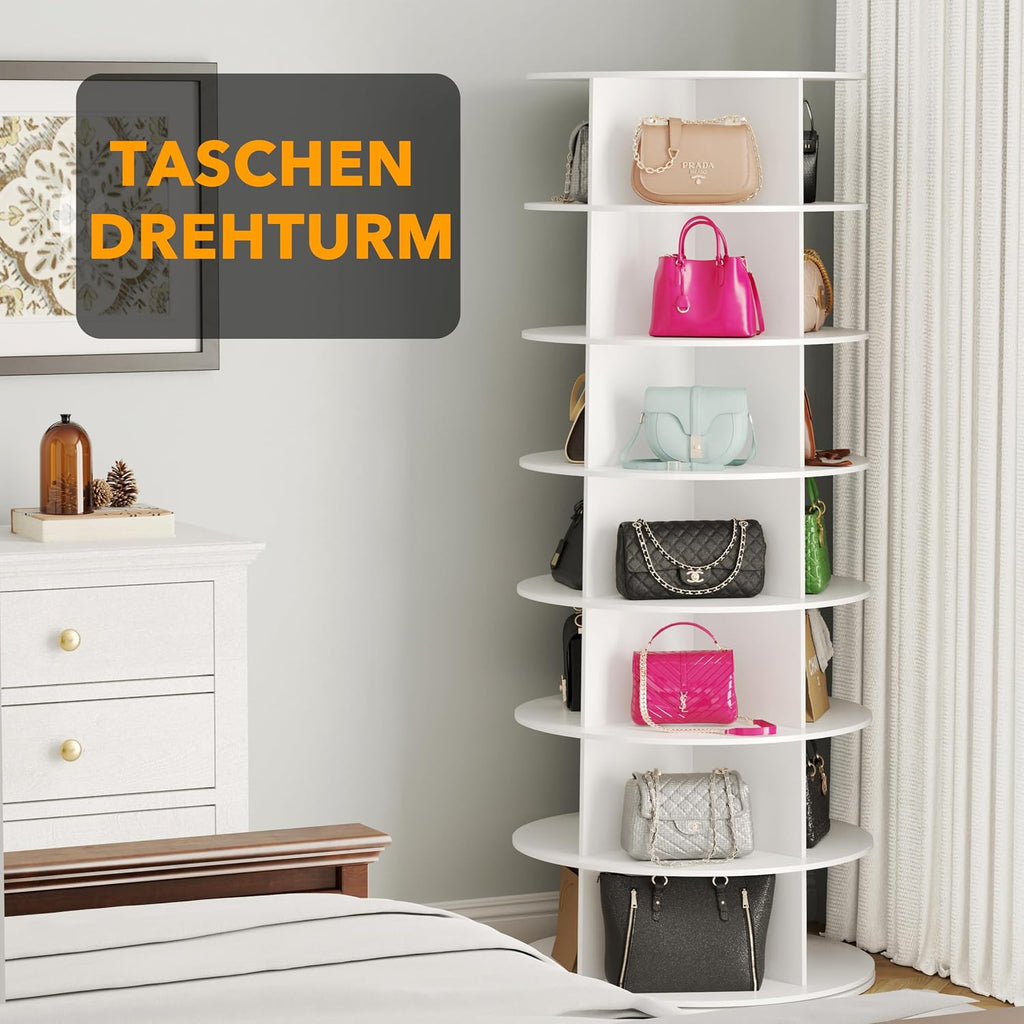 7 Tier Rotating Shoe Rack Tower